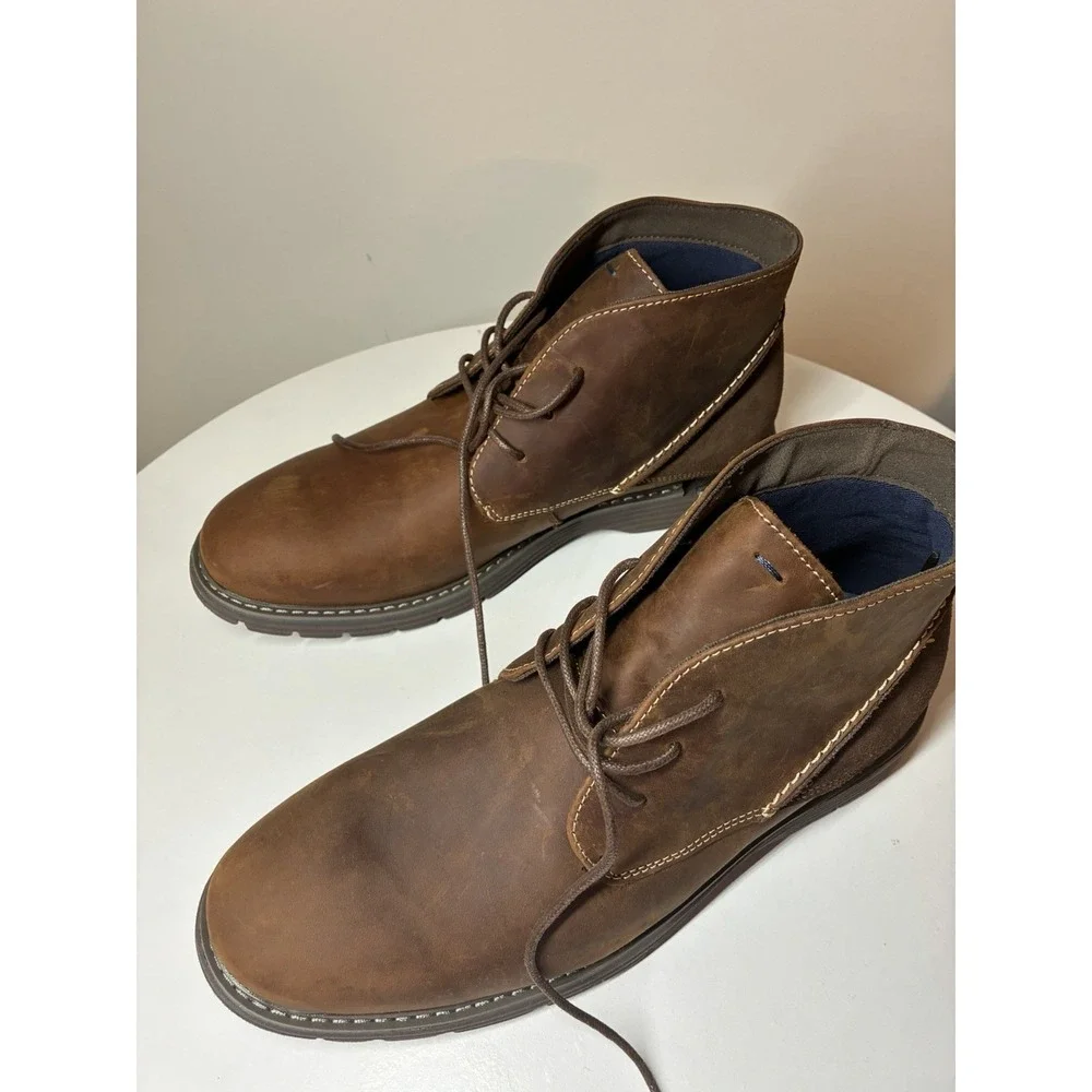 Nunn Bush Littleton chukka boots brown leather  12 M Work Casual Preppy
